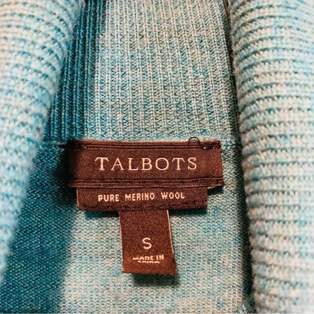 Talbots pure merino wool lightweight sweater size small